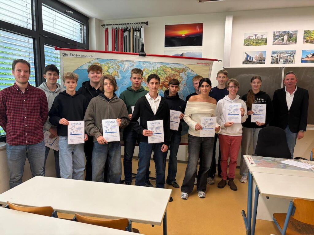 3.Platz in Sachsen beim Geographiewettbewerb Diercke iGeo