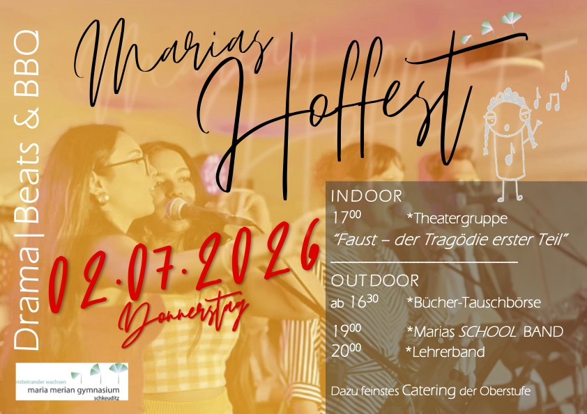 Hoffest am Donnerstag, den 02.07.2026 von 16:30 Uhr -21:30 Uhr